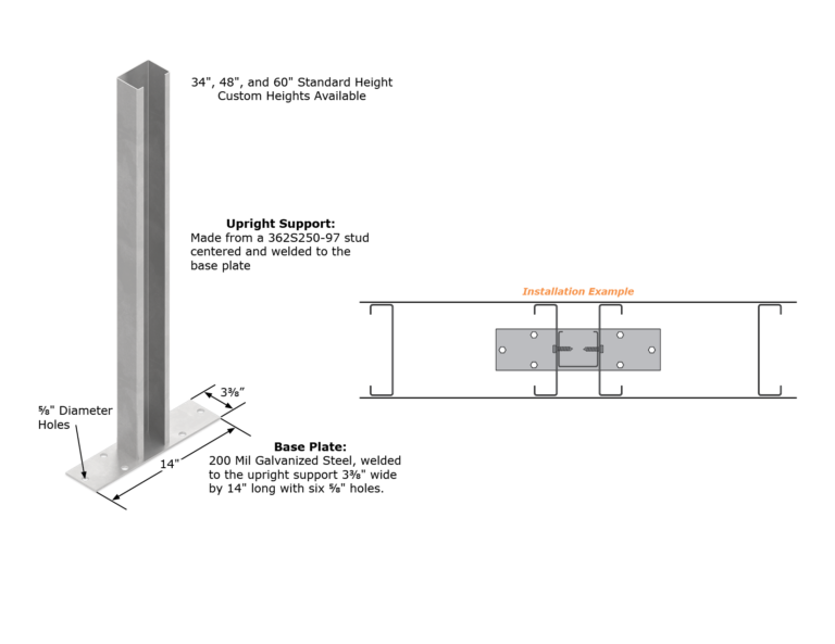 Ponywall Support SCAFCO Steel Stud Company