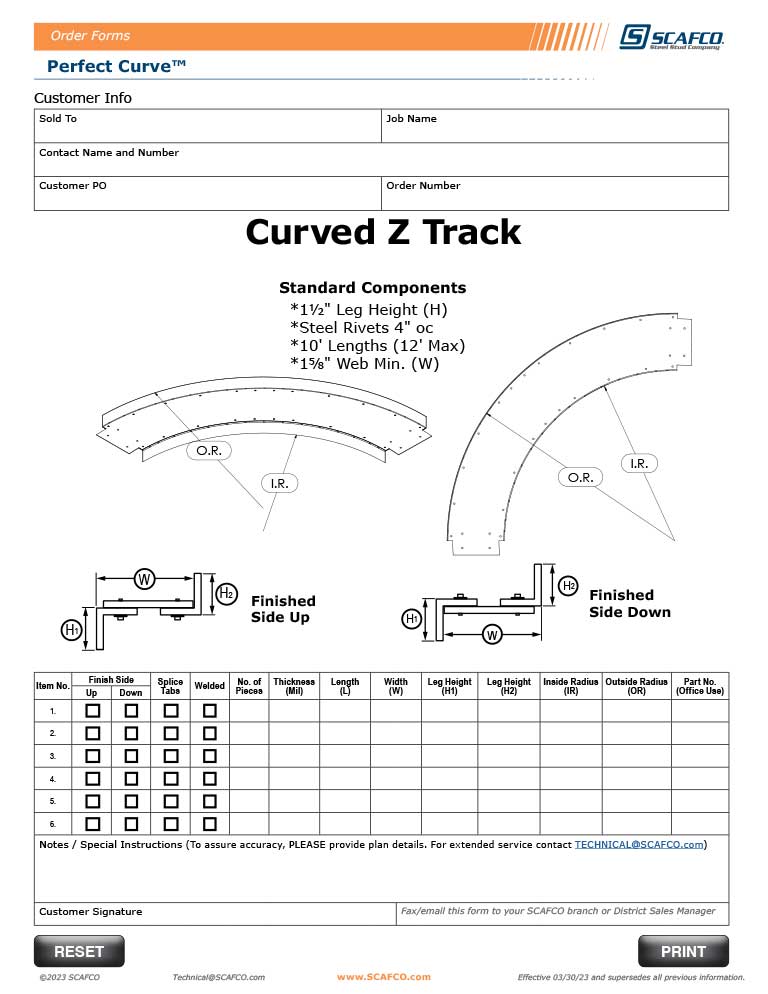 Perfect Curve Curved Z Track